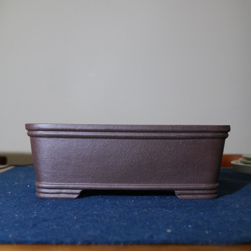 紫砂花盆长方形盆景盆手工花盆古典马槽盆大号玄关庭院仿古树桩盆