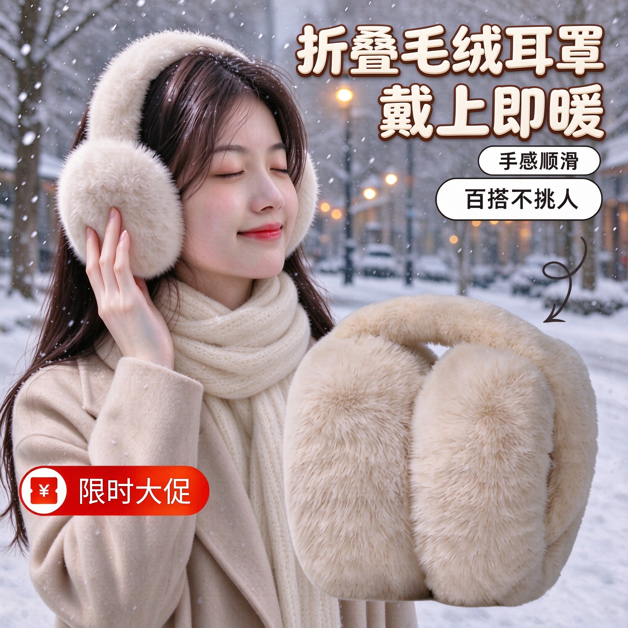 冬季毛绒保暖防寒耳套