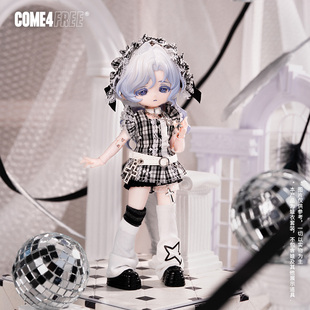 裙装 OB11玩偶BJD娃衣套装 空白格 COME4FREE日常系列