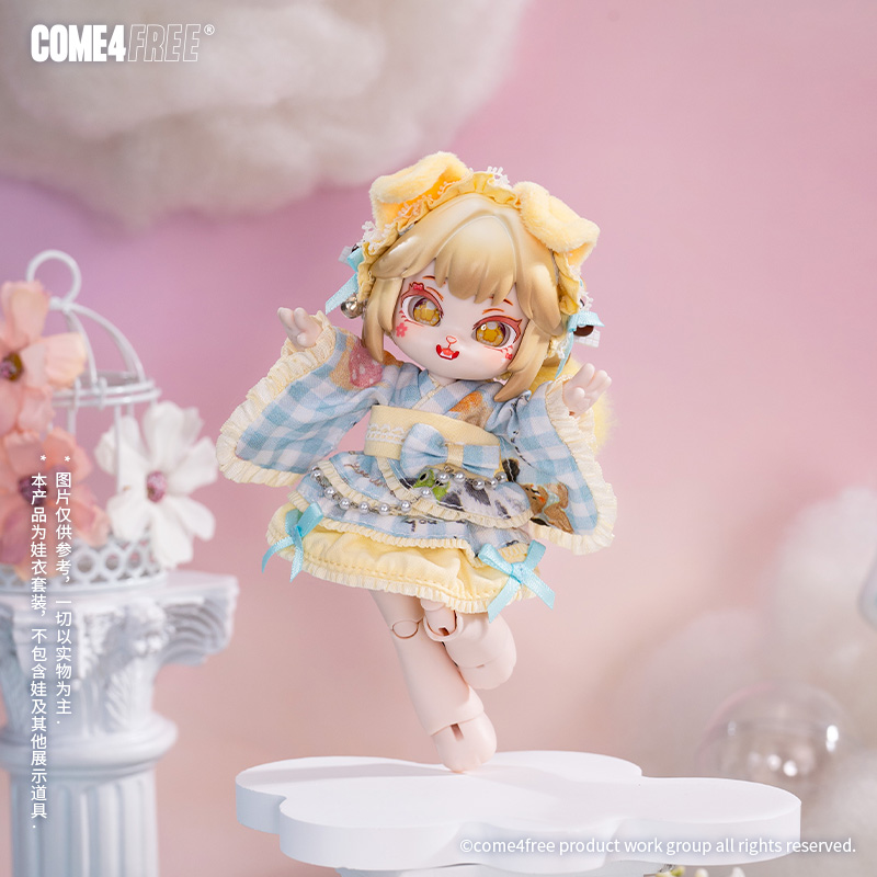COME4FREE旗舰店.童话系列.海风奶昔BJD娃衣OB11玩偶裙子衣服