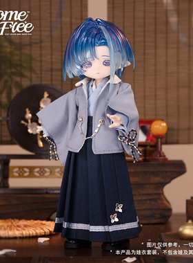 COME4FREE旗舰店.日常系列.青庭之雀娃衣OB11玩偶BJD12分裙子