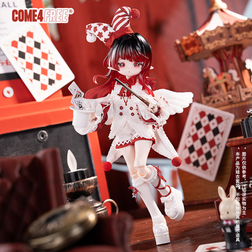 COME4FREE 童话系列【彻夜狂欢】8分BJD娃衣裙可动人偶公仔OB11