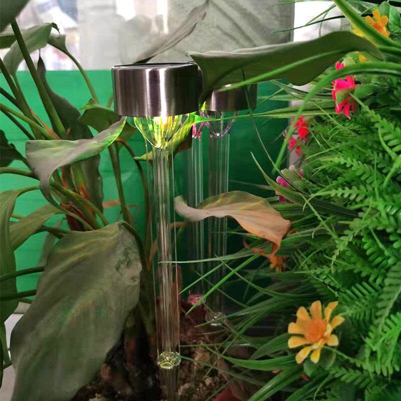 太阳D能LE透明地插草灯现草坪灯货坪 庭院花园装饰太阳插能透明地