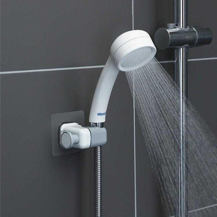 韩国dehub花洒支架浴室免打孔吸盘式粘钩可调节防水喷头固定底座