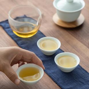 盖碗一壶三杯玻璃快客杯旅行茶具套装 蕴华堂 便携包户外旅游logo