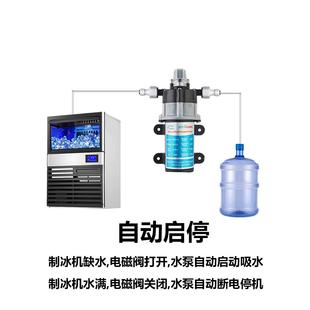 自吸泵增压自动启停静音抽水小流量泵全套配件 制冰机上水泵水桶装