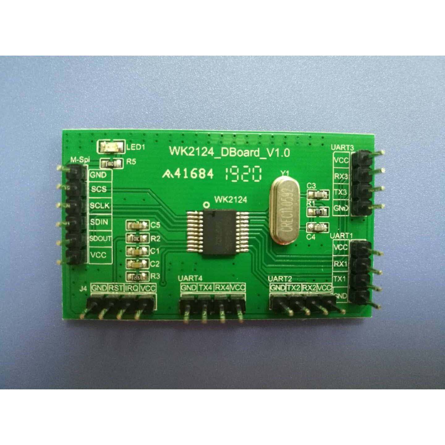 WK2124 串口扩展开发板 SPI扩展4个串口 DEMO 提供技术支持