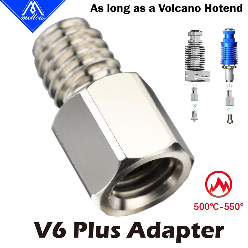 Mellow V6 Plus适配器可增加V6/Rapido热端的流量用于高速3D打印