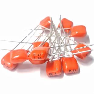 100V 105 104 474 高精度1uF 63V CBB橙色MKT薄膜电容0.1uF