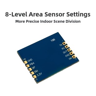 海凌科24G人体感应雷达模块LD2401智能感应开关雷达BLE蓝牙二合一