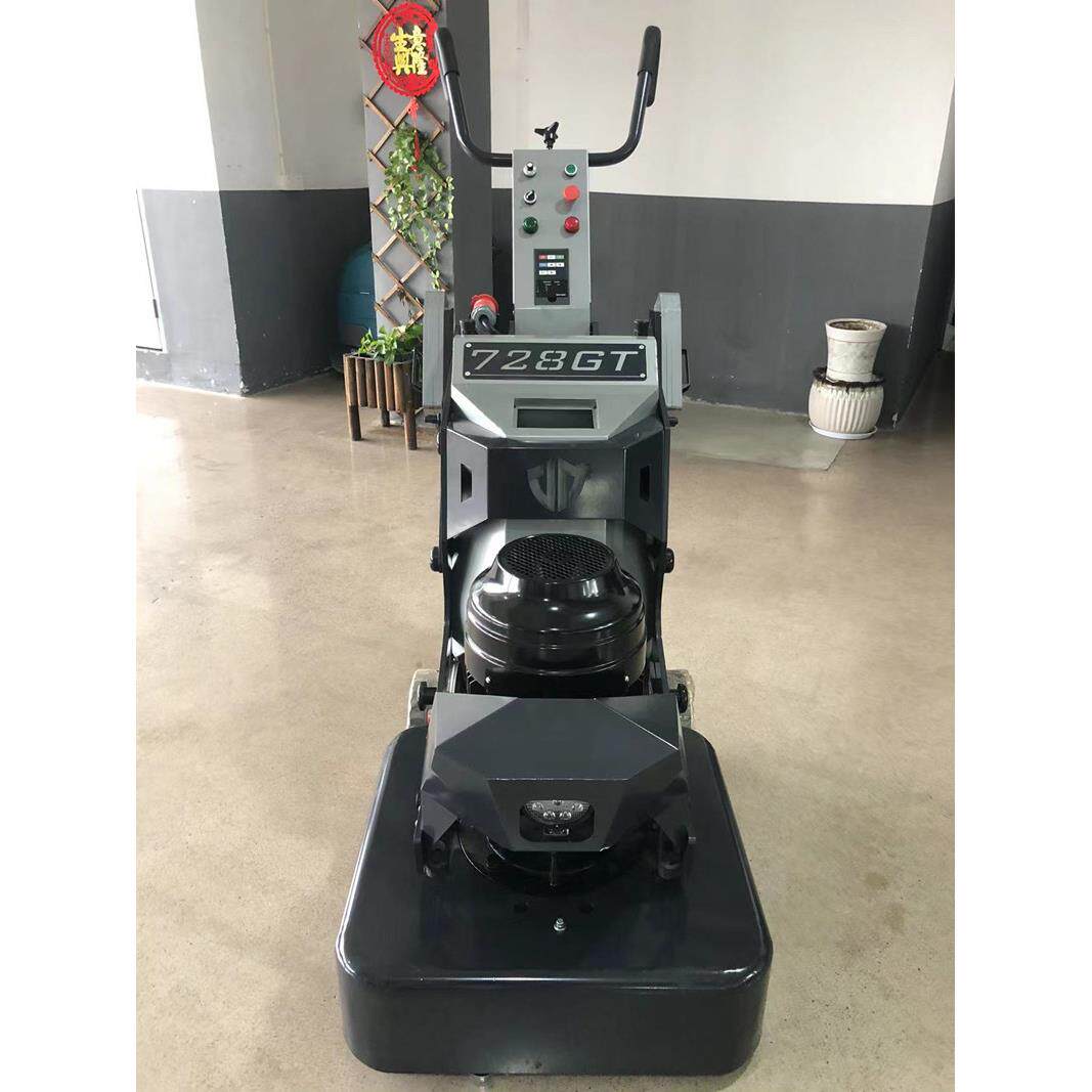 728型驱动式地坪研磨机12头变频混凝土水泥固化地面打磨机自行走
