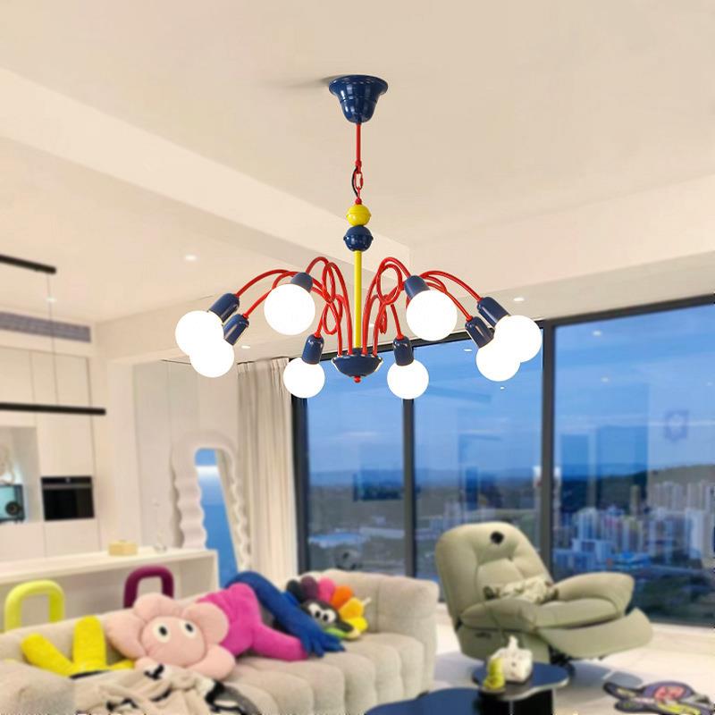 马卡龙孟菲斯客厅吊灯儿童房彩色男孩房间卧室餐厅创意设计师灯具