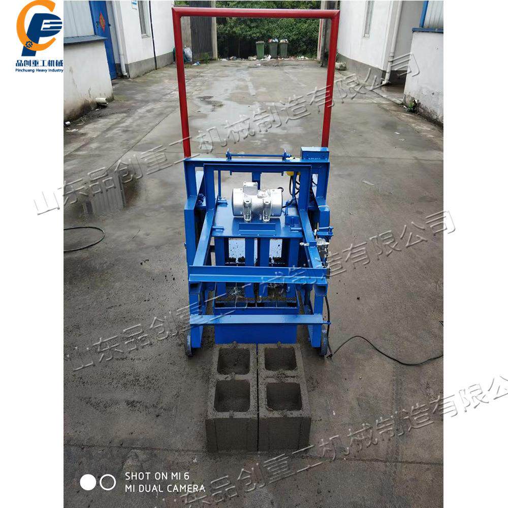 小型直推式水泥制砖机 半自动混凝土制砖机 可移动式水泥制砖机