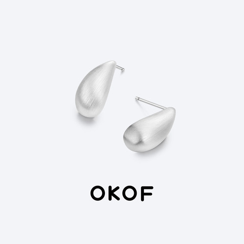 OKOF2026新款纯银耳钉高级感耳饰