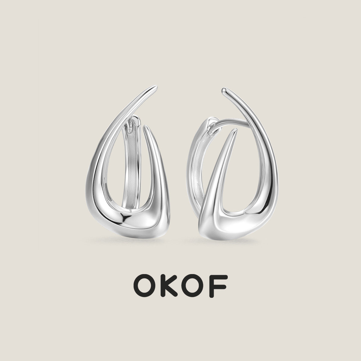 OKOF自然寻迹纯银耳环女高级感镂空水滴新款秋冬爆款轻奢耳饰耳钉,饰品/流行首饰/时尚饰品新,耳钉,淘宝优惠券,粉丝福利购,淘宝优惠卷