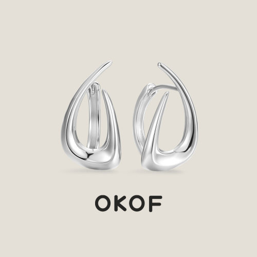 OKOF高级感纯银耳环女春季爆款