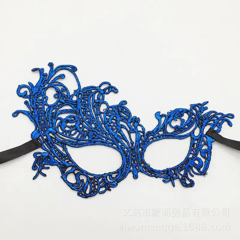 热卖炫彩烫金凤凰蕾丝面具不定型欧美派对万圣节圣诞节用品