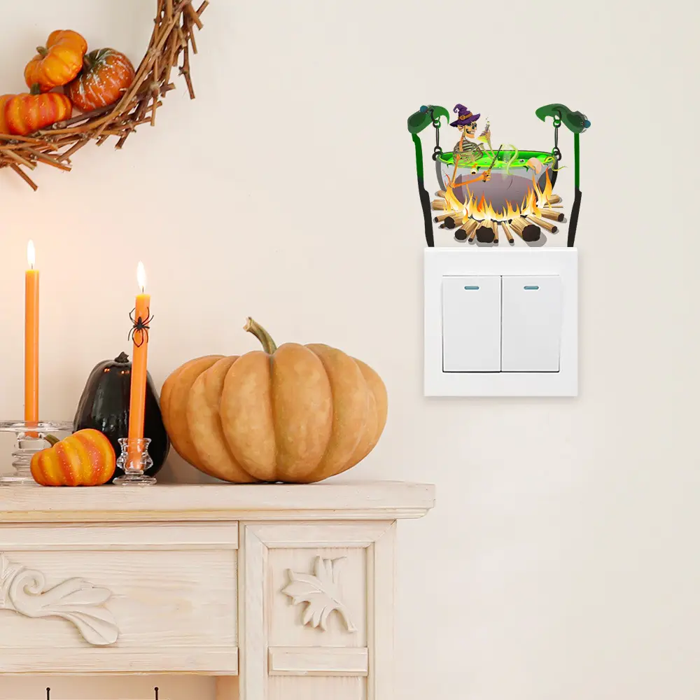 尚易spz-kg083万圣节恐怖水卧室墙贴pv开关装饰开关贴