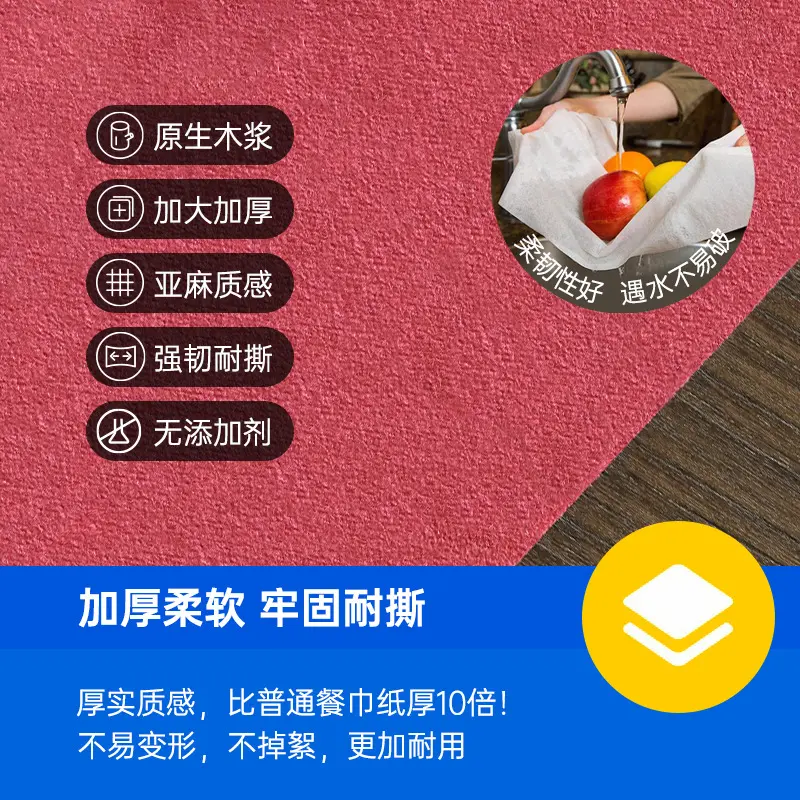 d仿亚麻彩色尘餐巾纸40x40m西餐厅纸巾口布餐垫印logo