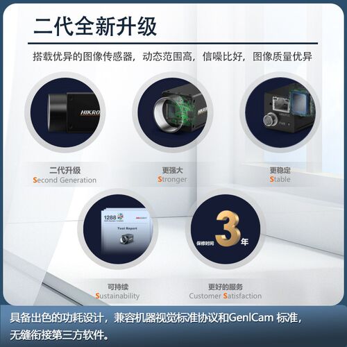 海康500万机器人视觉工业相机MV-CS050-10/20KGM/GC/UM/UC/PRO全