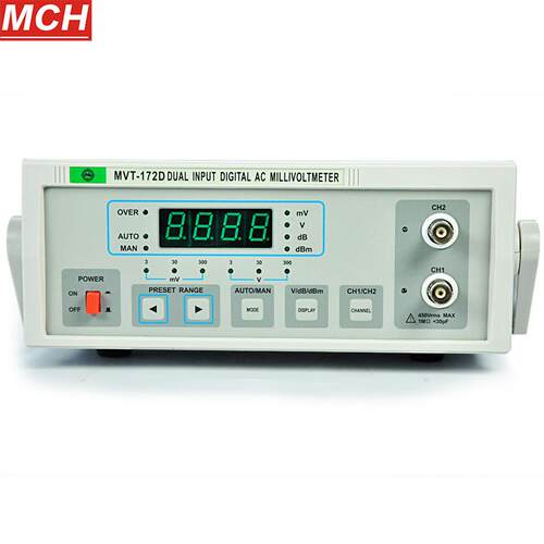 大量供应MVT-172D/8AD双通道交流毫伏表100uV-300V双针毫伏