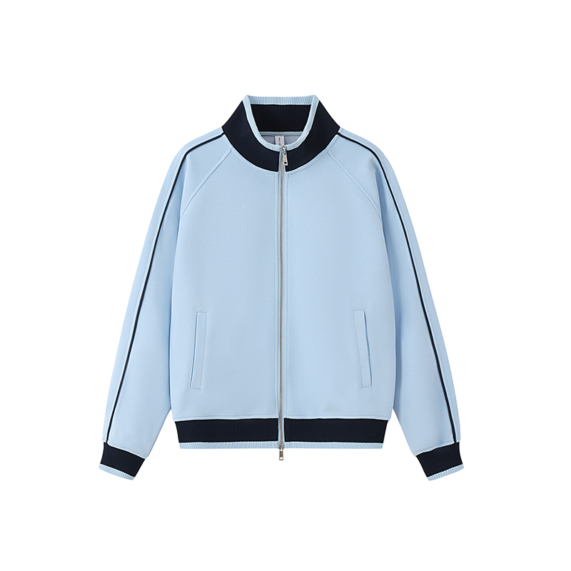 立领拉链卫衣工作服定制印logo水果店工衣定做团体服班服DIY
