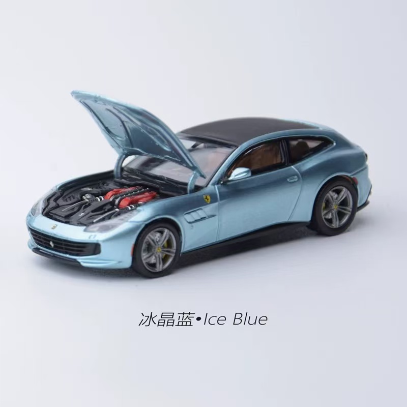 限量法拉利GTC4 Lusso Ferrari猎装车PK 1:64开盖版 合金汽车模型