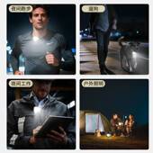 新款 迷你超轻夜跑灯工作头戴灯可充电应急日常照明头灯COB高亮泛