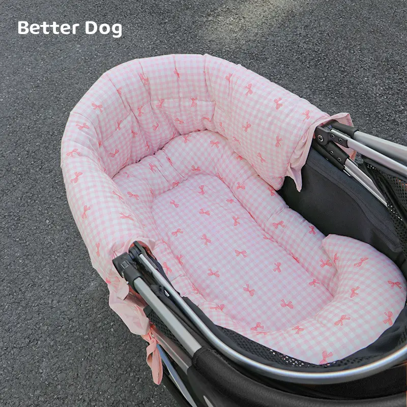 宠物外出推车边缘垫配件三件套坐垫防脏围挡靠枕宠物推车防脏垫子