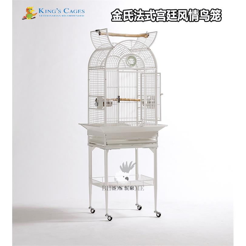 美国金氏法式宫廷风情豪华鹦鹉笼中小型鸟笼低碳钢虎皮牡丹玄凤