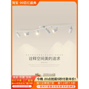 轨道灯客厅背景墙天花灯无主灯衣帽间吸顶灯led走廊过道射灯 明装