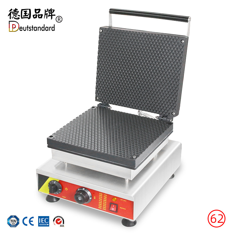 脆皮雪糕皮机商用冰淇淋电热方形蛋卷松饼皮成型机可换模板NP-62