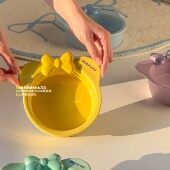 猫碗狗碗陶瓷蝴蝶结可爱高颜值饮水慢食盆不黑下巴宠物碗大容量