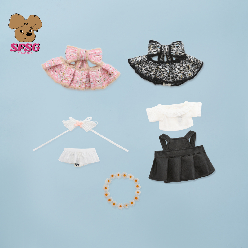 SFSG  小狗衣橱2025年春夏新款潦草小狗挂件玩偶衣服饰品娃衣配件
