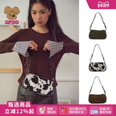 SFSG 新品 腋下包系列皮革腋下包豹纹奶牛纹斑马礼物2025年冬季