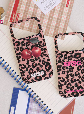 SFSG x 樱桃手机壳豹纹手机壳17promax磁吸IMD复古2026春季新品