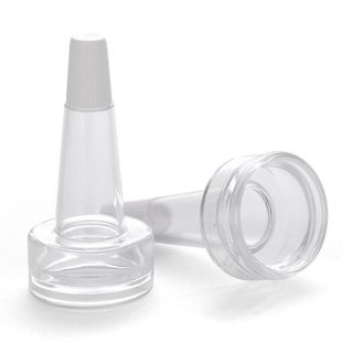 美容院安瓶头滴管冻干粉尖嘴喇叭头西林玻璃瓶塑料软管软胶滴头