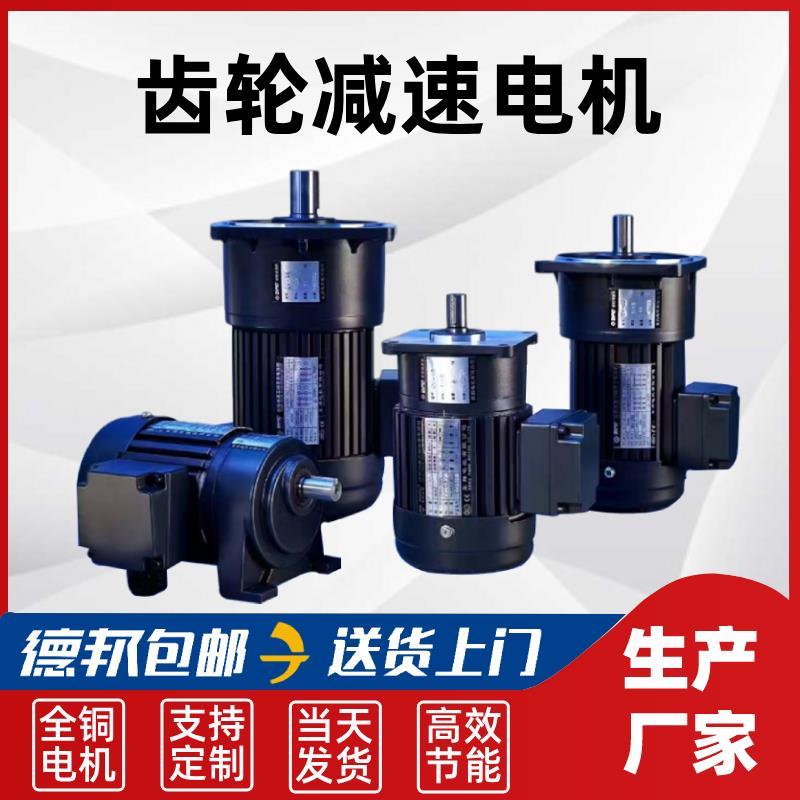 齿轮减速电机220/380v单相三相晟邦小金刚立式卧式变频调速马达