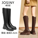 卓诗尼断码清仓断码清仓女靴女款粗跟短靴