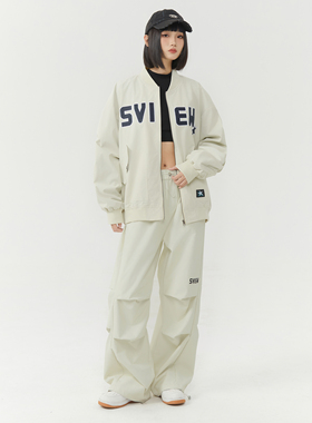 sview休闲运动套装男女同款新款宽松潮流百搭酷帅穿搭夹克外套