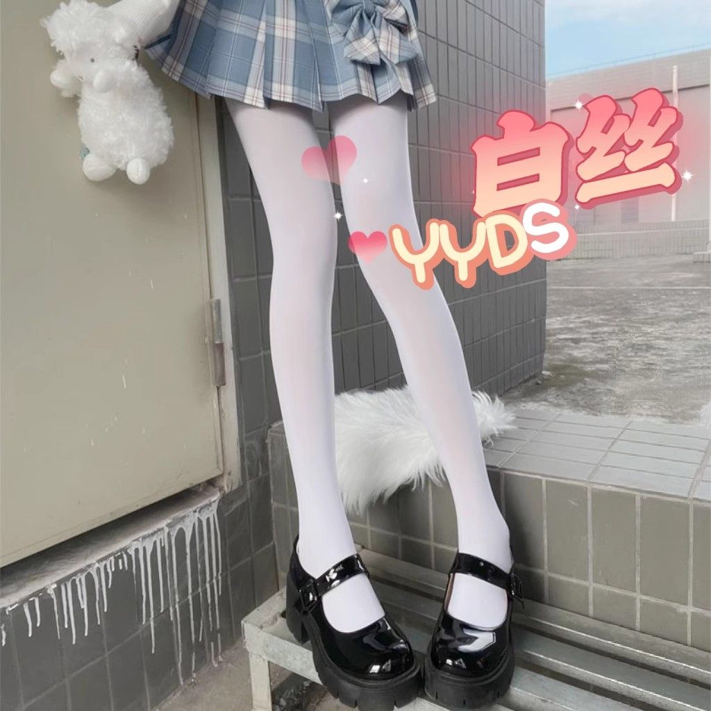 日系白丝袜JK连裤袜秋季薄款