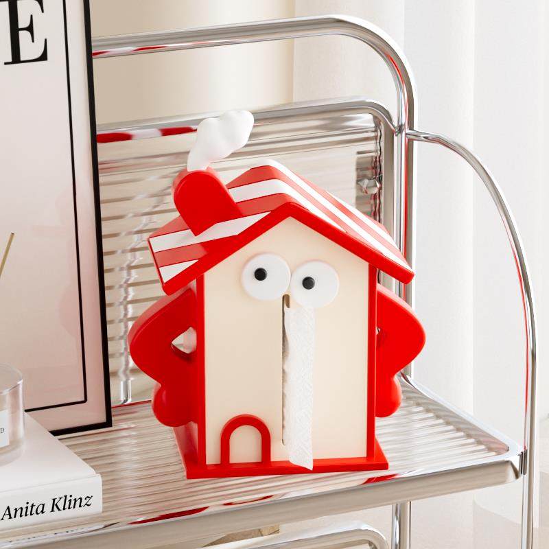 多巴胺房子纸巾盒桌面摆件圣诞节家居装饰纸抽盒茶几摆设乔迁礼物,家居饰品,装饰摆件,淘宝优惠券,粉丝福利购,淘宝优惠卷