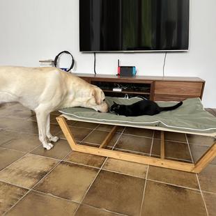 通用可拆洗大型犬狗沙发狗床垫 狗窝狗床宠物实木床架防水防尿四季