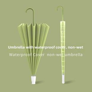 16骨防水伞盖长柄女式双自动大伞盖汽车加固加厚坚固专用伞