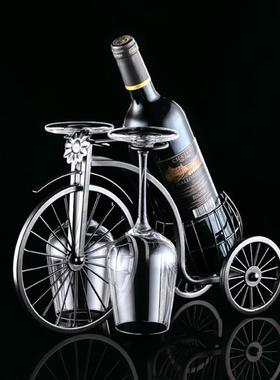 轻奢红酒架摆件酒柜装饰品客厅高档简约现代创意家居饰品酒杯架子