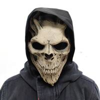 Halloween horror, scary Death God Skull Warrior Skull helmet Clown Mask cosplay Night King mask Head cover thumbnail 2