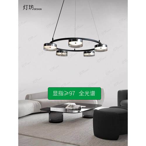 意式极简客厅吊灯现代简约卧室灯餐厅全光谱轻奢设计师别墅主灯具