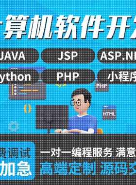 计算机程序JAVA软件安卓APP定制C#系统开发PHP网站python编程设计