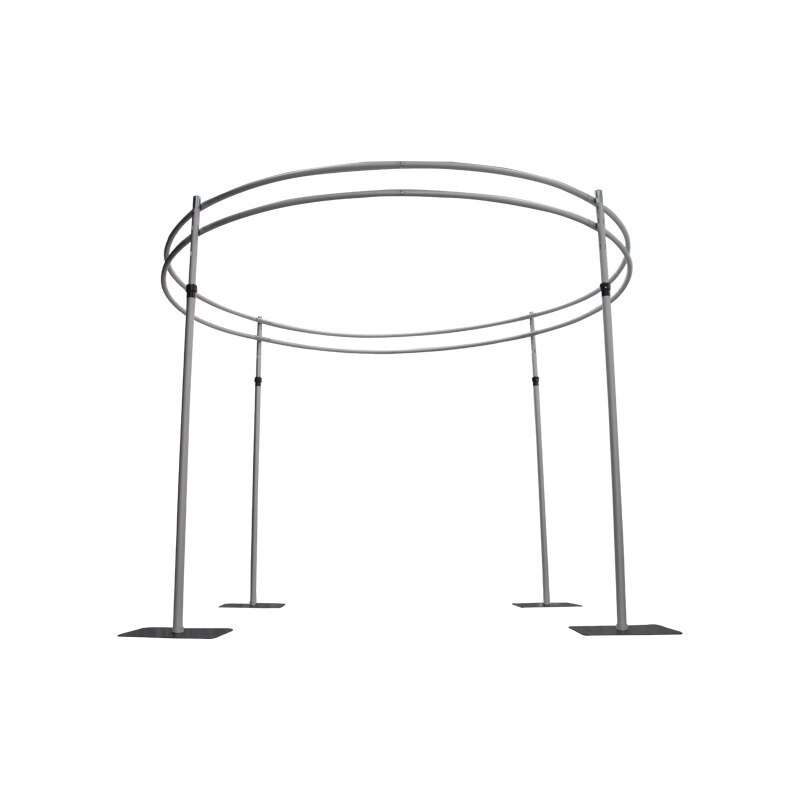 佛山工厂双层圆形婚庆幕布装饰背景架铝合金窗帘架Round crossbar