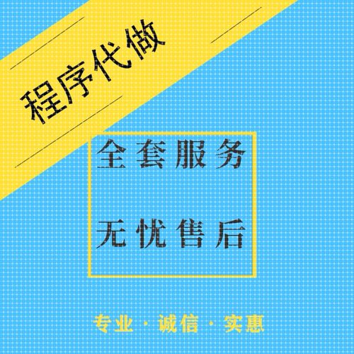 计算机程序设计java管理系统代做python编写安卓小程序软件定制c#